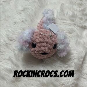 Petal the Pink Axolotl Crochet Plushie